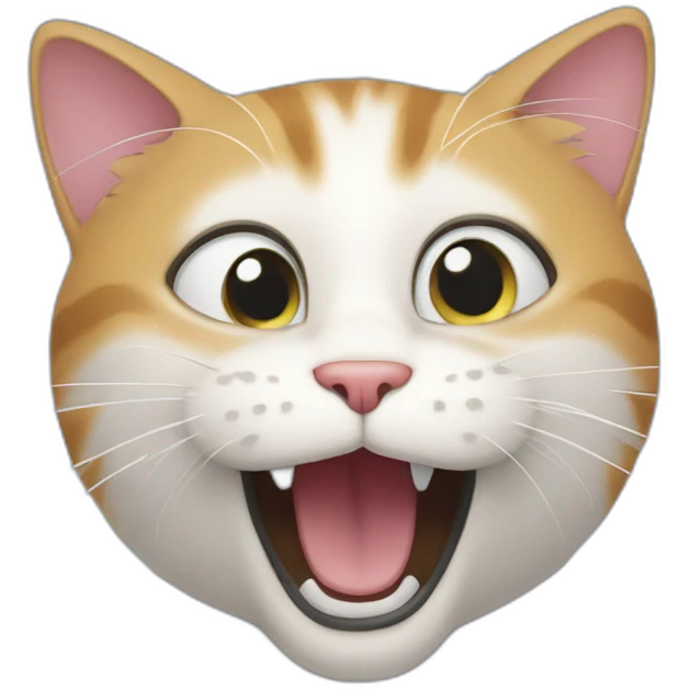 Cat who's singing emoji
