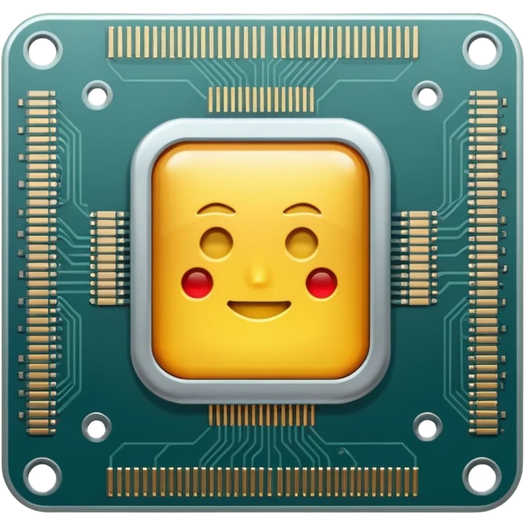 Computer chip  emoji