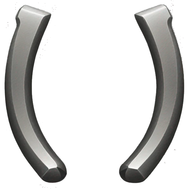 Piercing horseshoe emoji