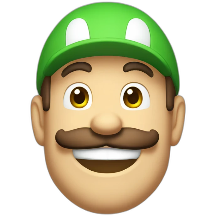 Luigi en multicouleur emoji