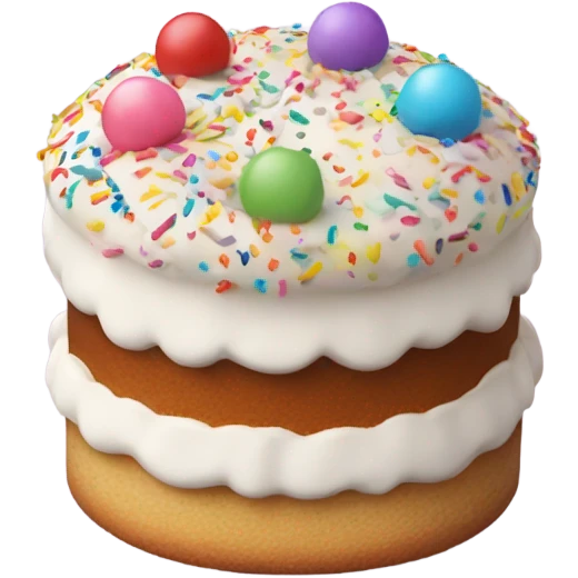 Small cute round cake  emoji