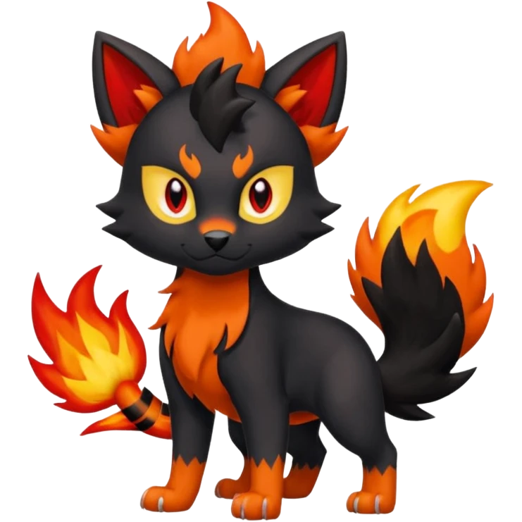 Litten-Torracat-Zorua-Houndour-fusion emoji