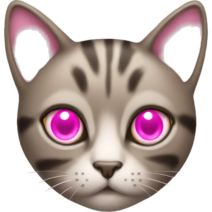 Cat with pink heart in eyes emoji