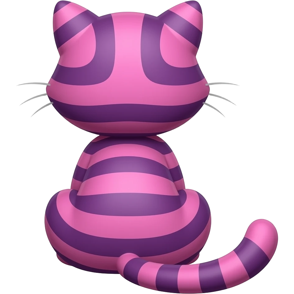 Cheshire Cat from behind emoji