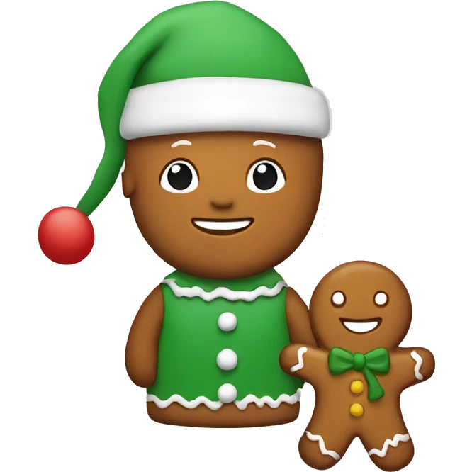 ginger bread christmas emoji