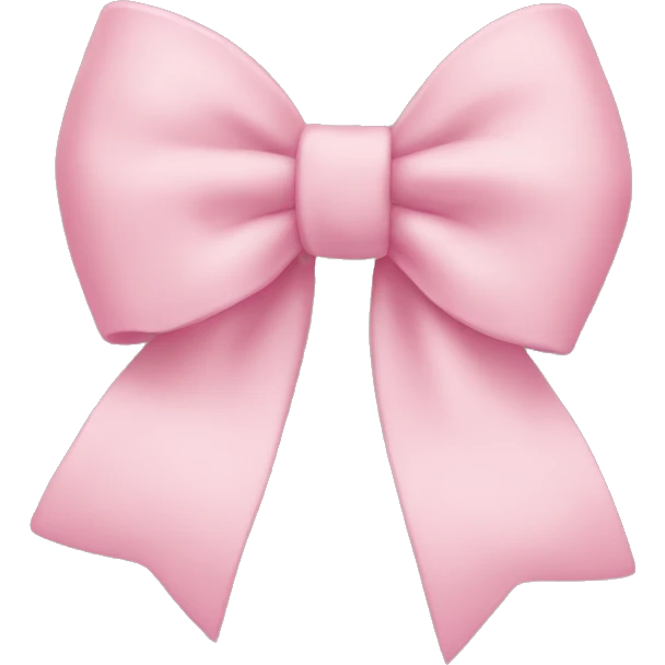 Baby pink bow emoji