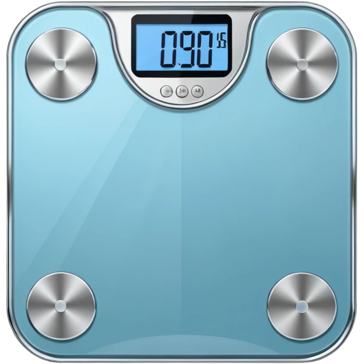 pesa de baño con 140 kilos emoji