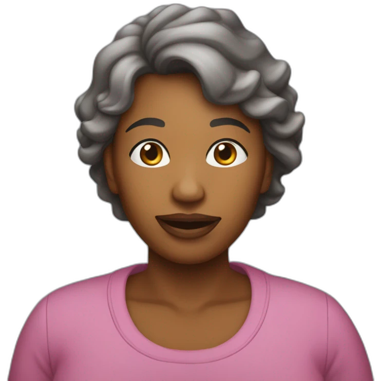 une maman dans un hipopotame emoji