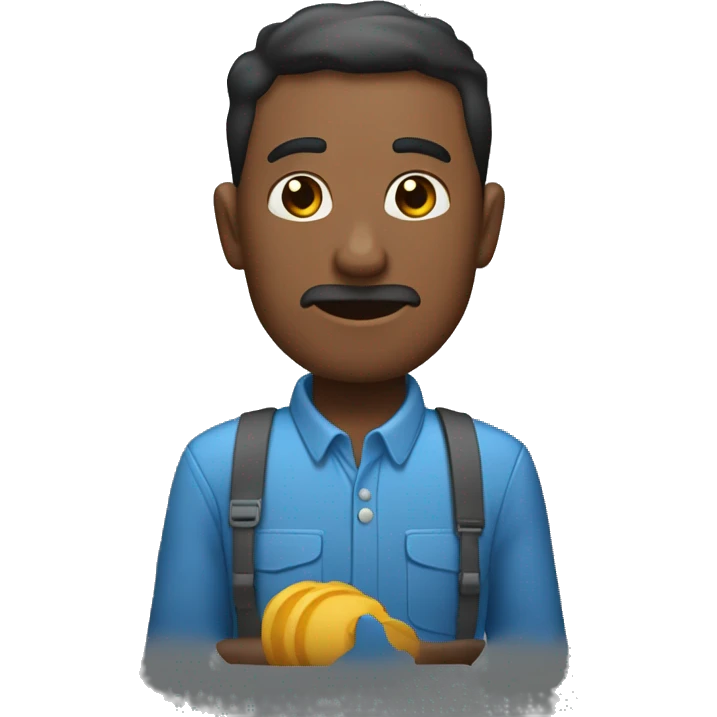 un hombre cargando pesas emoji