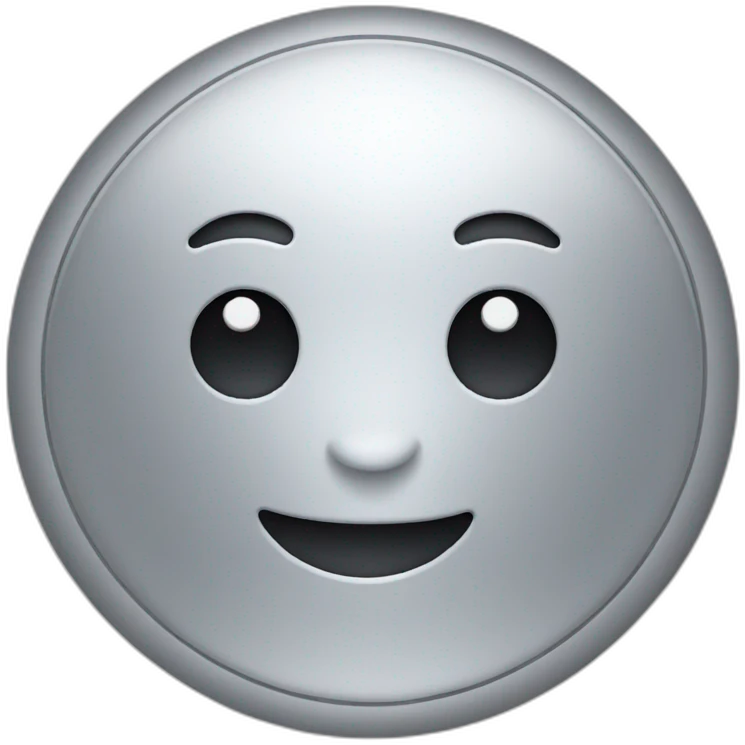 Silver button emoji
