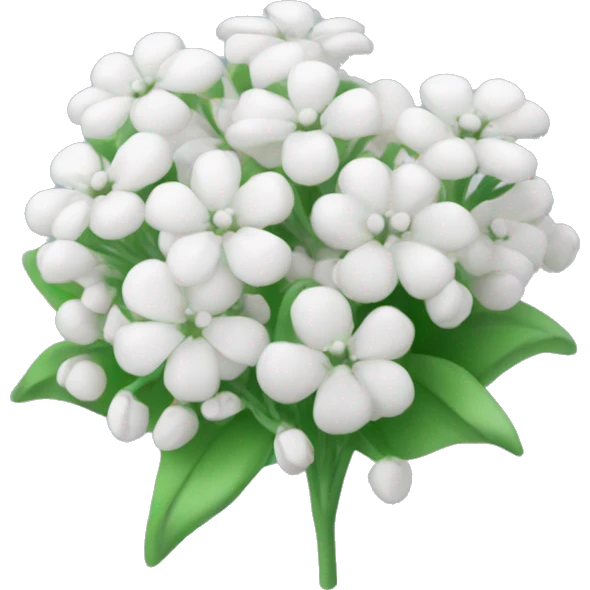White baby’s breath flowers  emoji