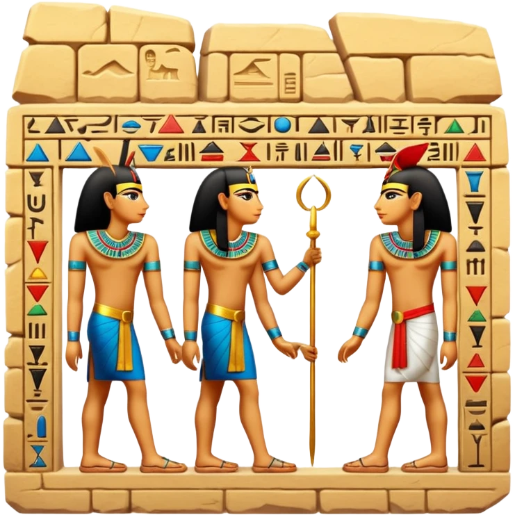 egypt wall art emoji