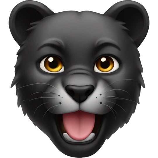 Panther loves bear  emoji