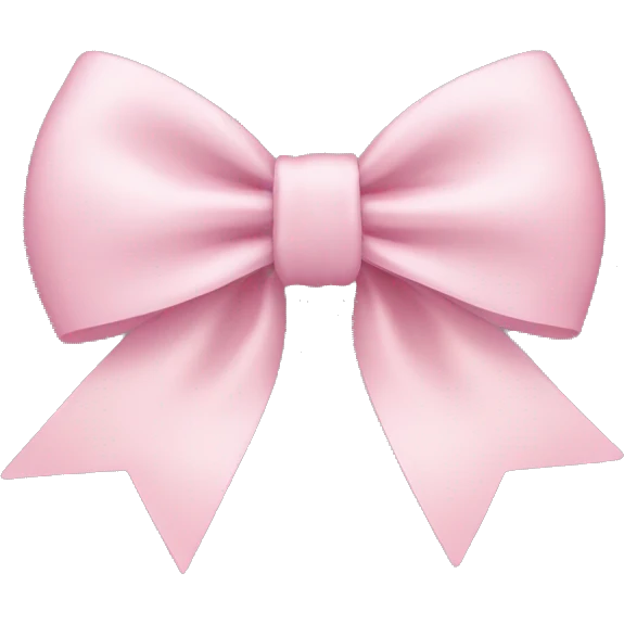 light pink bow emoji