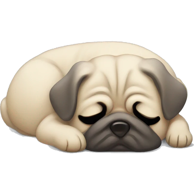 Mops sleep emoji