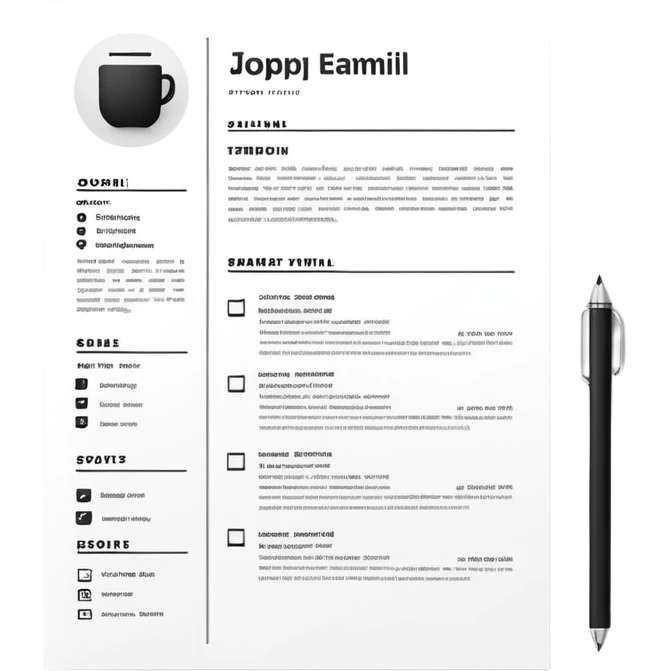 resume on paper emoji