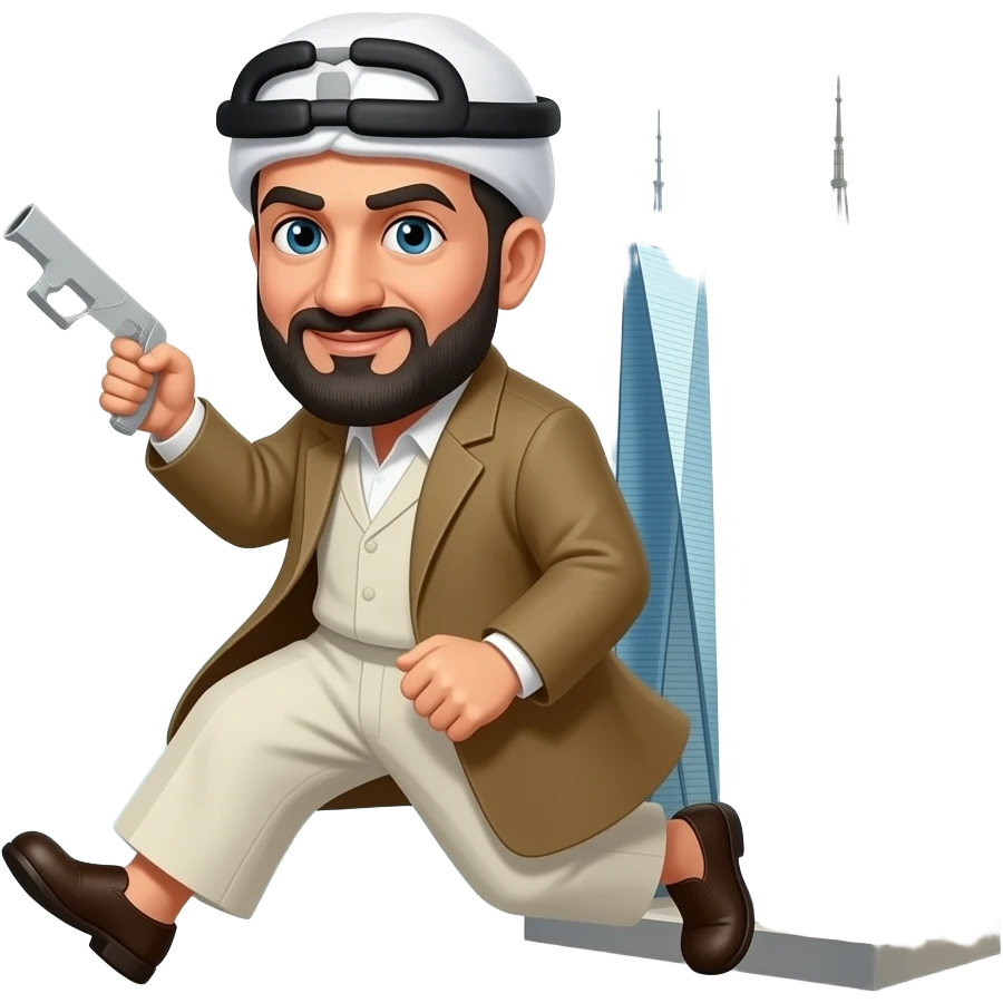 Osama bin Ladin going for two towers emoji