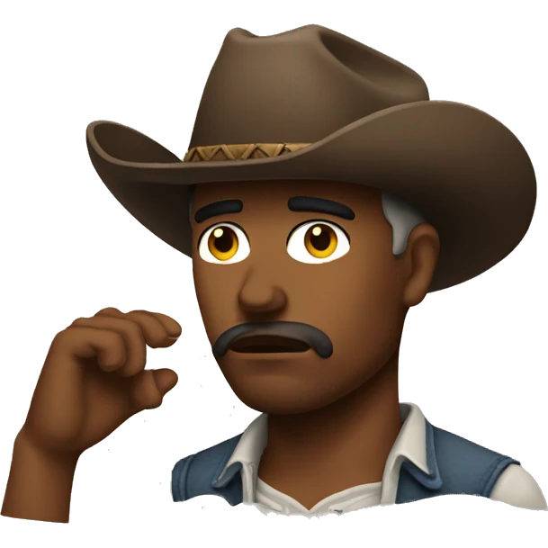 sad cowboy emoji emoji