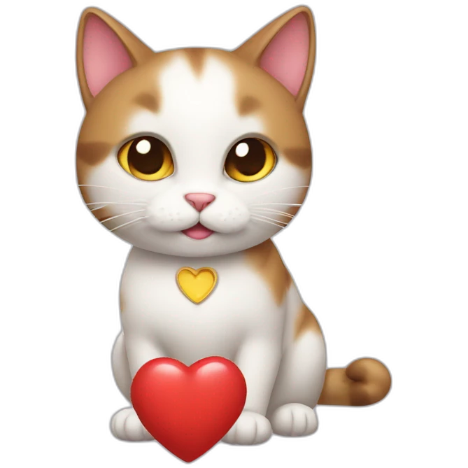 cat with heart emoji