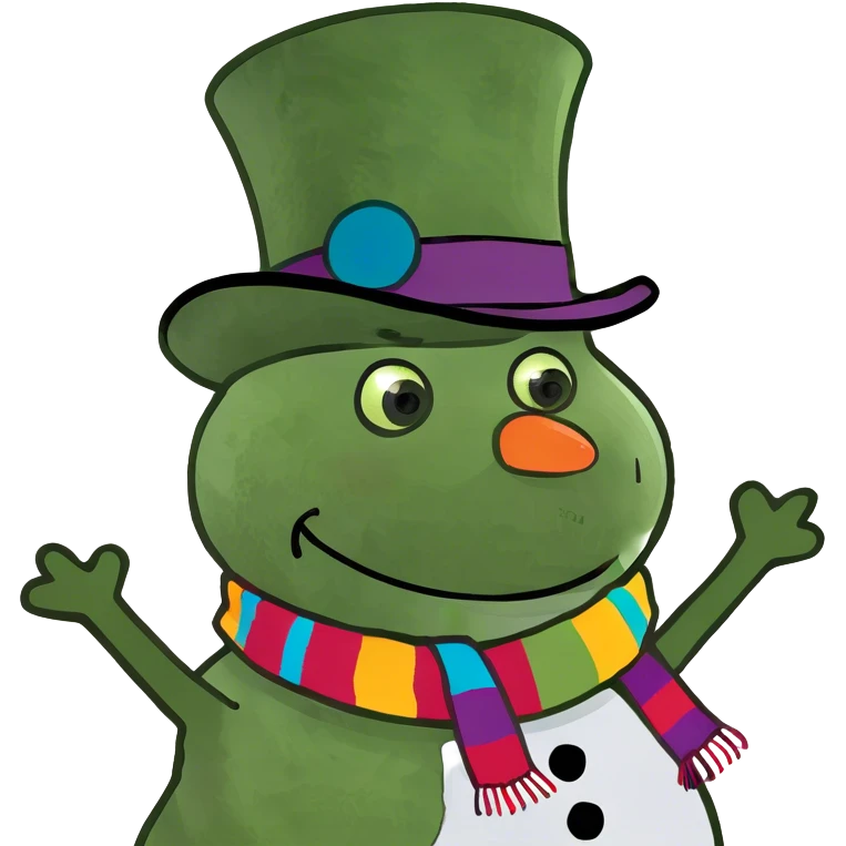 Melting snowman emoji