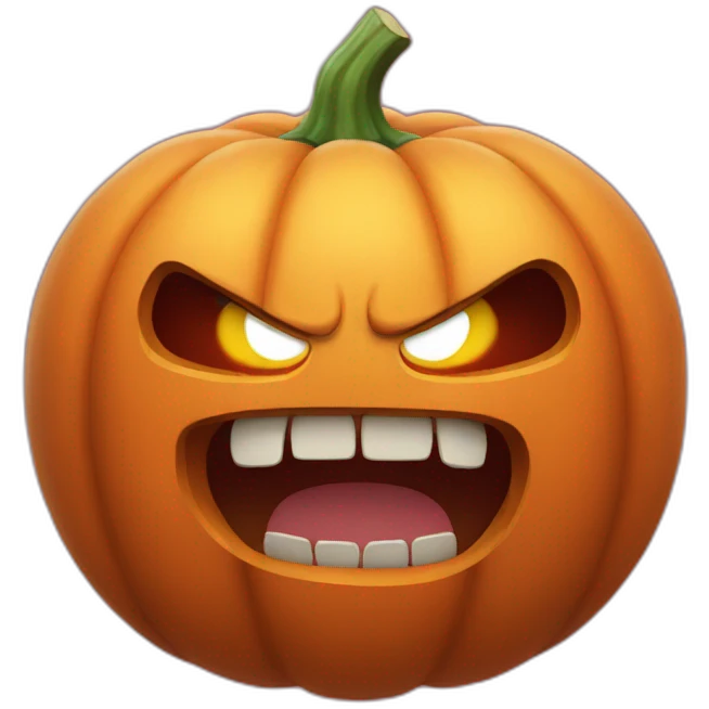 muscular pumpkin emoji