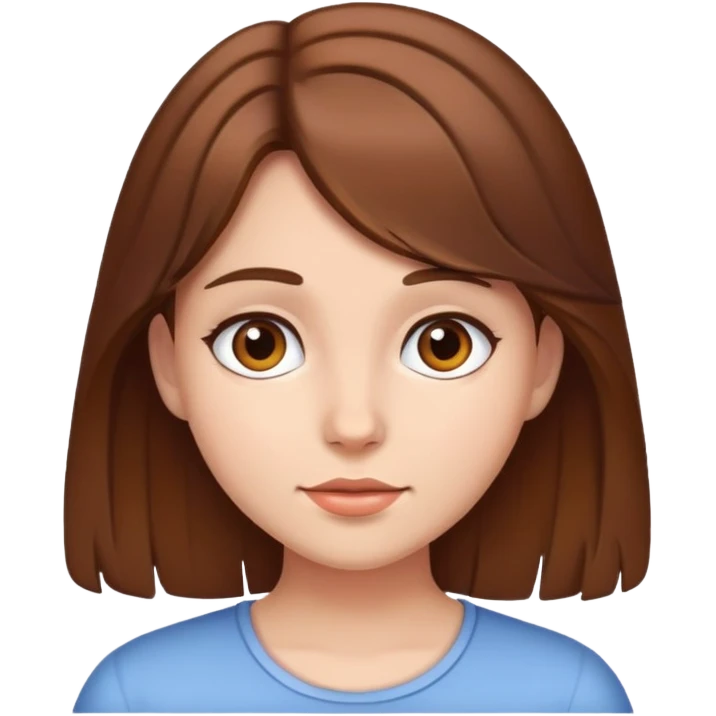 girl with brown hair emoji