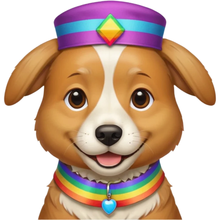 Homosexual Jewish dog emoji