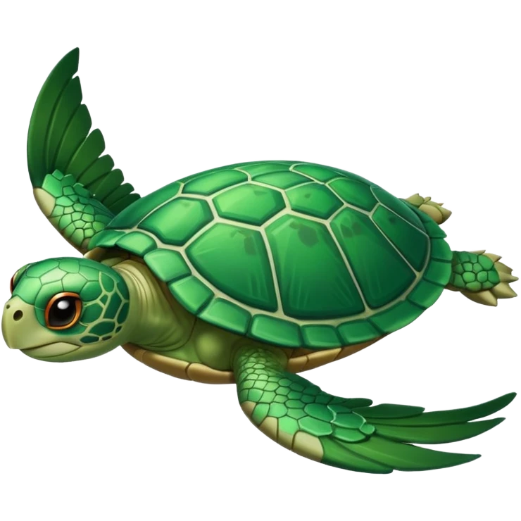 Flying turtle with wings  emoji