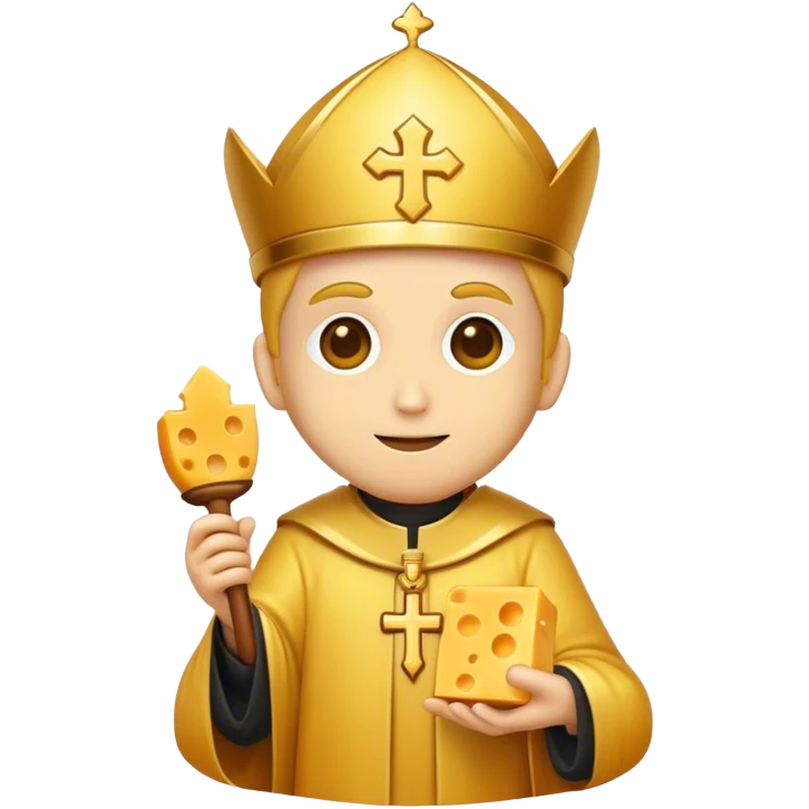 Cheese as a priest emoji