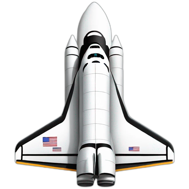 space shuttle side profile emoji