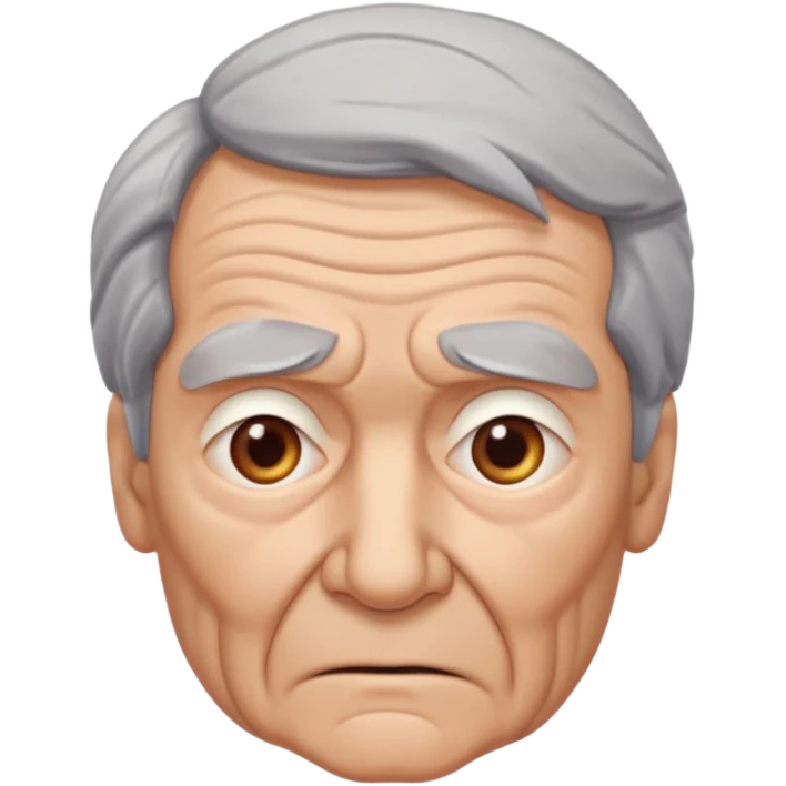 idoso confuso emoji