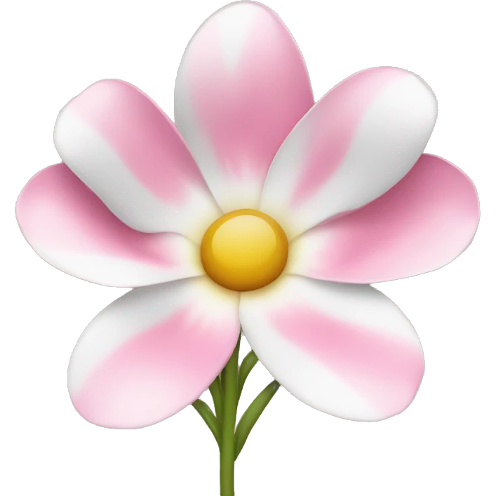 Cute flower pink and white emoji