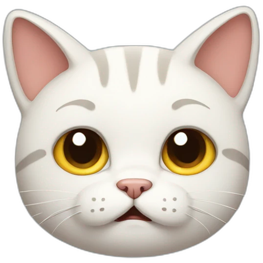 Sad happy cat emoji