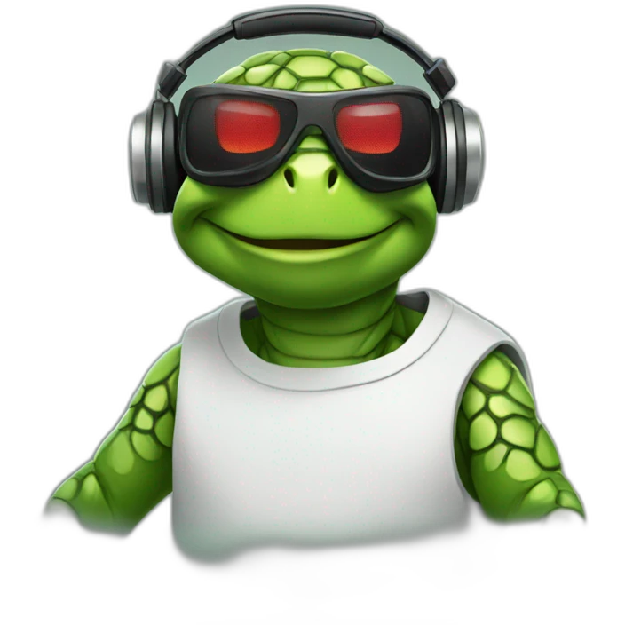 Dj turtle emoji