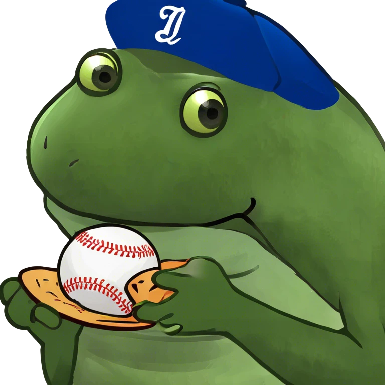 Eating a baseball hat emoji