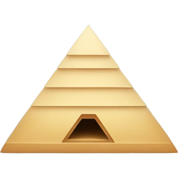 a pyramid that is upside down emoji
