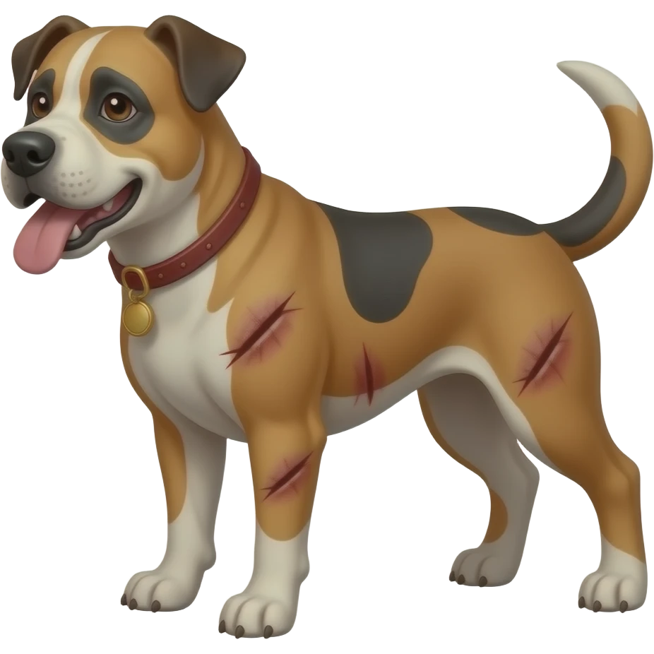 rez dog with battlescars emoji
