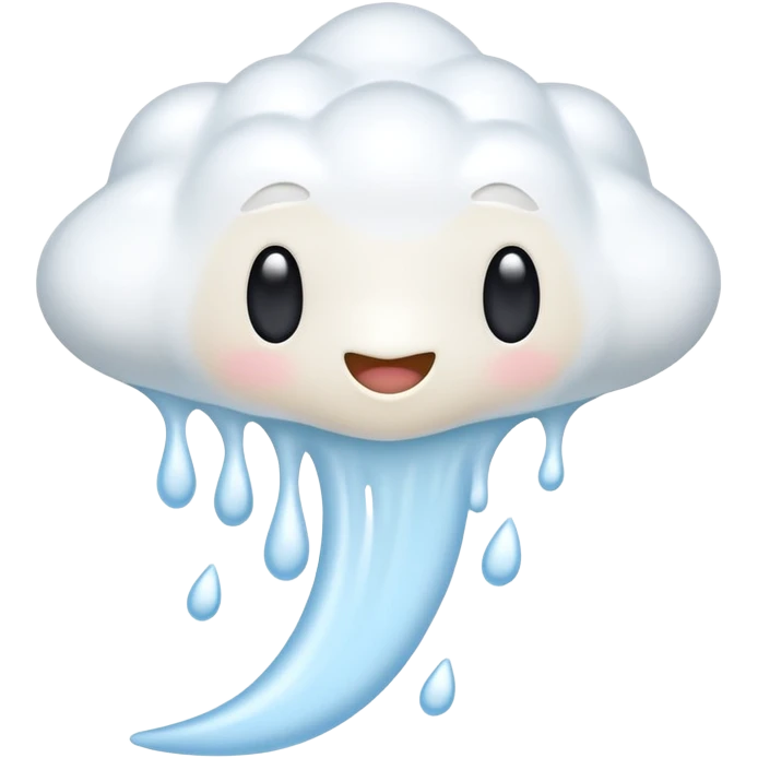 A squirt of semen flying in the air  emoji