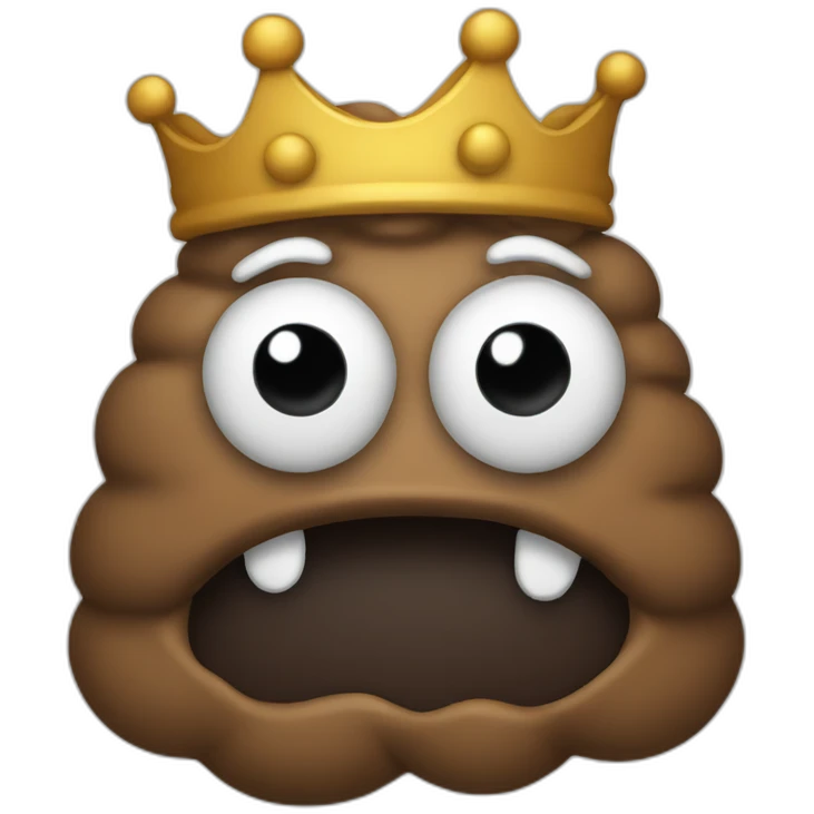 poop-with-a-crown emoji