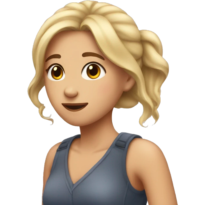 a girl who is falling in love  emoji