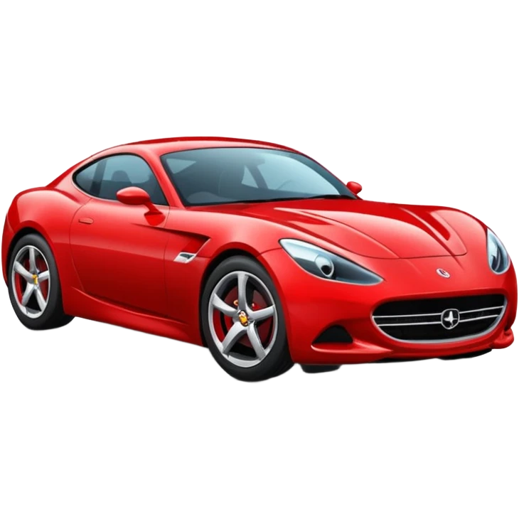 RED SPORT CAR CARTOON emoji