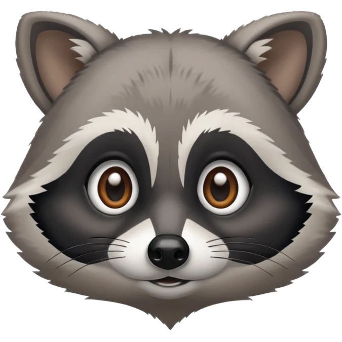 Cute racoon emoji
