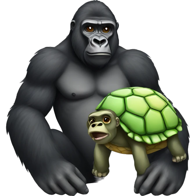 gorilla with a turtle shell emoji
