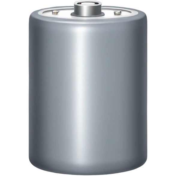 Gray battery  emoji