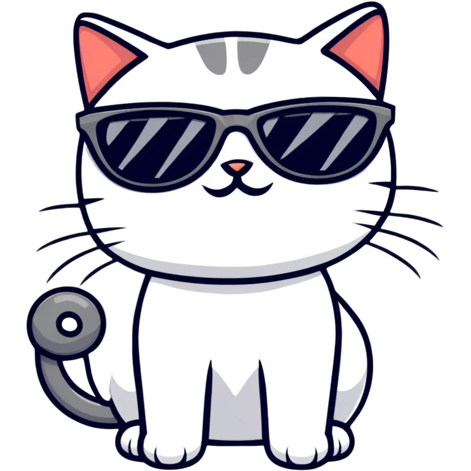 cat wearing sunglasses emoji
