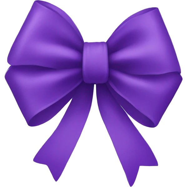 Purple bow emoji