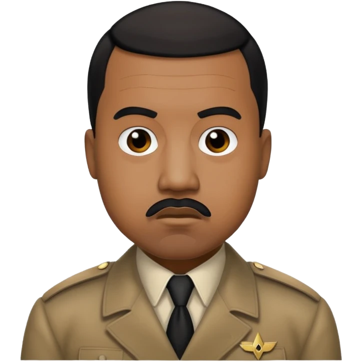 Kanye west dressed as Hitler emoji