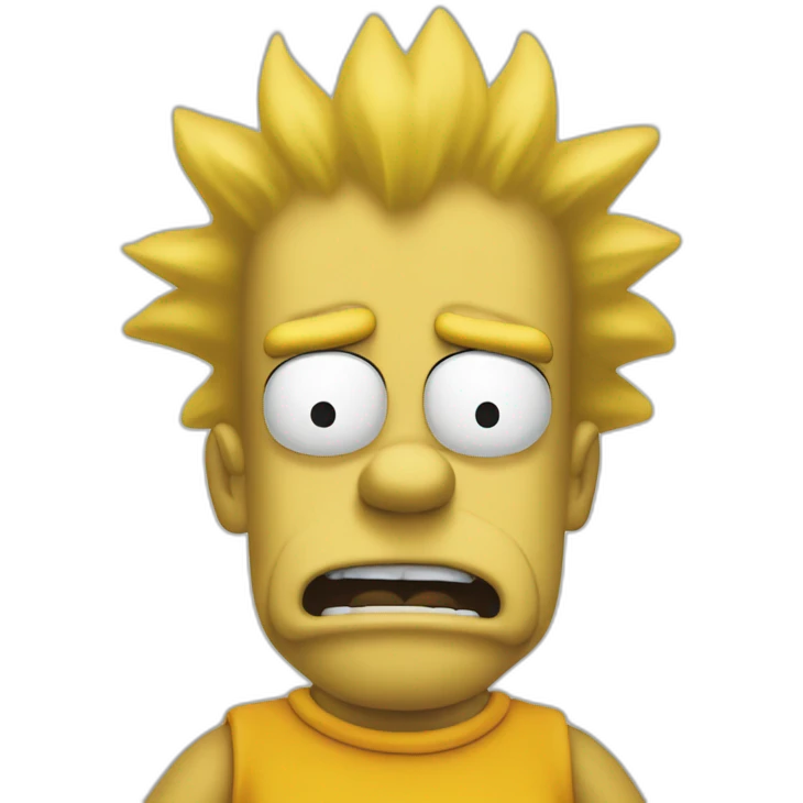 Bart simpson qui fais le fou emoji