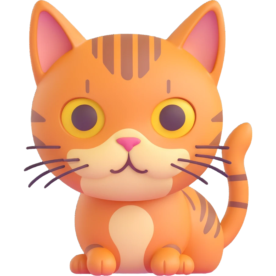 cat icon microsoft style 3d fluent emoji emoji