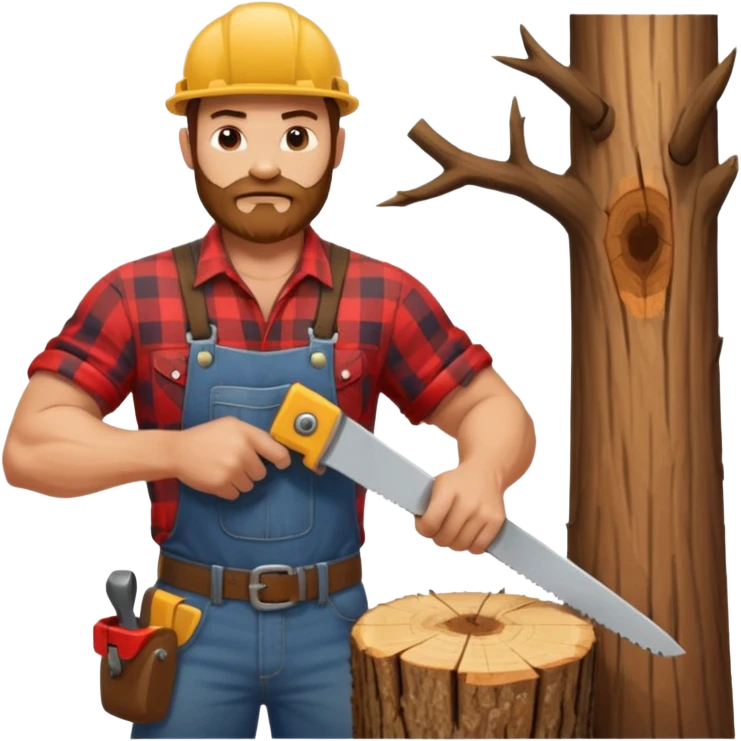 saw for sawing trees emoji
